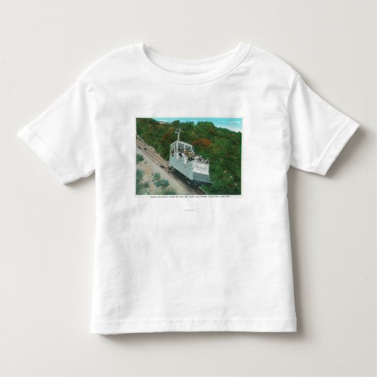 T-shirt Pour Les Tous Petits Vue du funiculaire de pente de Mt. Lowe (Devant)