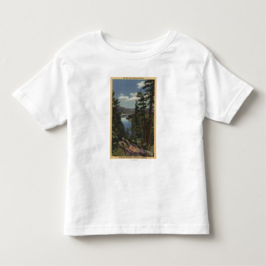 T-shirt Pour Les Tous Petits Vue du lac par les pins # 2 (Devant)