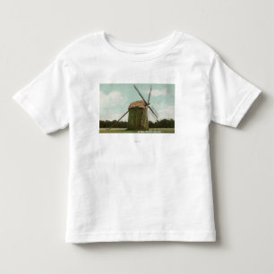 T-shirt Pour Les Tous Petits Vue du moulin à vent le plus ancien sur Cape Cod