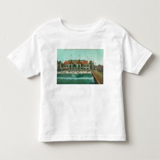 T-shirt Pour Les Tous Petits Vue du pavillon se baignant et du pilier (Devant)