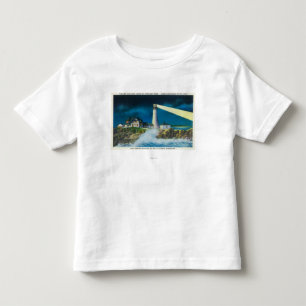 T-shirt Pour Les Tous Petits Vue du phare principal de Portland sur la baie de