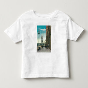 T-shirt Pour Les Tous Petits Vue du St du marché inférieur montrant la tour d