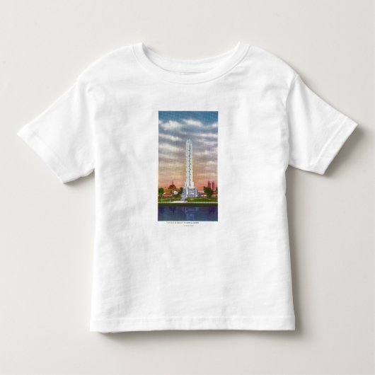 T-shirt Pour Les Tous Petits Vue du thermomètre géant de Texaco (Devant)