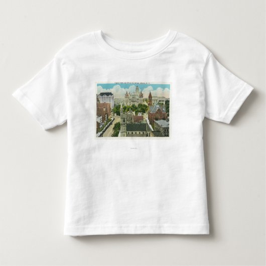 T-shirt Pour Les Tous Petits Vue extérieure de Capitol Hill et de fonctionnaire (Devant)