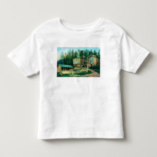 T-shirt Pour Les Tous Petits Vue extérieure de Chambre et de bureau de poste