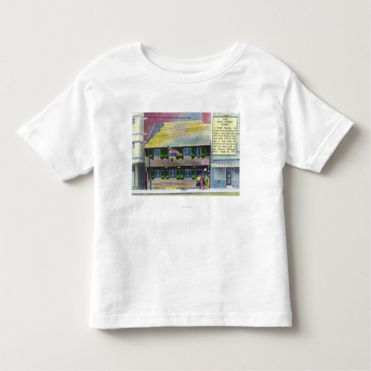 T-shirt Pour Les Tous Petits Vue extérieure de la Chambre de Paul Revere (Devant)