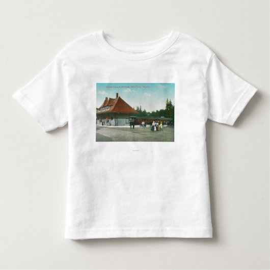 T-shirt Pour Les Tous Petits Vue extérieure de la gare ferroviaire (Devant)