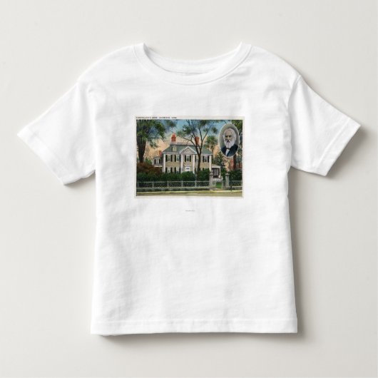 T-shirt Pour Les Tous Petits Vue extérieure de la maison de Longfellow (Devant)