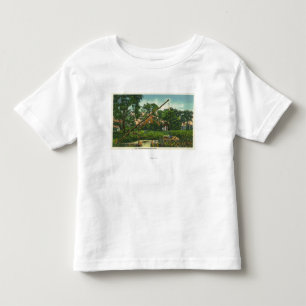T-shirt Pour Les Tous Petits Vue extérieure de la vieille Chambre de Harlow # 