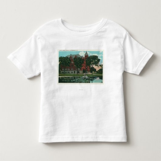 T-shirt Pour Les Tous Petits Vue extérieure de l'école normale d'état (Devant)