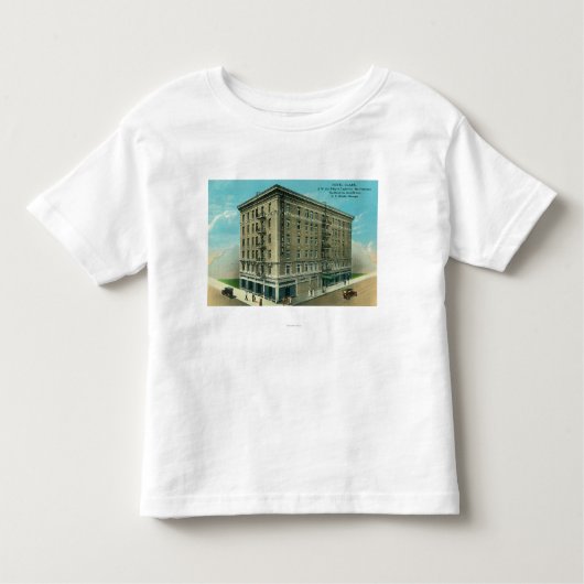 T-shirt Pour Les Tous Petits Vue extérieure de l'hôtel Clark (Devant)