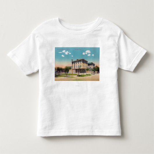 T-shirt Pour Les Tous Petits Vue extérieure de l'hôtel de Spreckels (Devant)