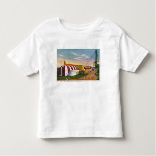 T-shirt Pour Les Tous Petits Vue extérieure de nourriture et de bâtiment