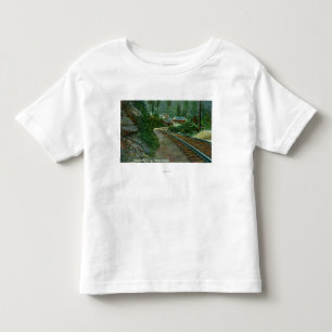 T-shirt Pour Les Tous Petits Vue extérieure de retraite de Shasta des voies