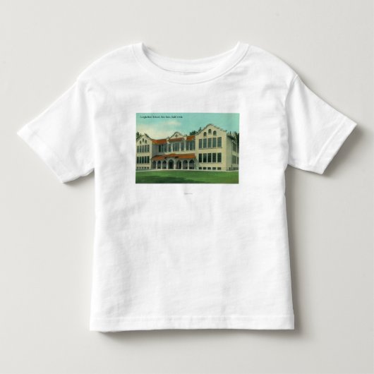 T-shirt Pour Les Tous Petits Vue extérieure d'école de Longfellow (Devant)