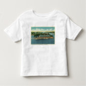 T-shirt Pour Les Tous Petits Vue extérieure des mille yachts d'île (Devant)