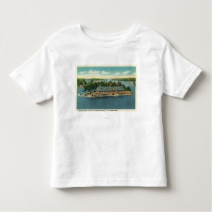 T-shirt Pour Les Tous Petits Vue extérieure des mille yachts d'île