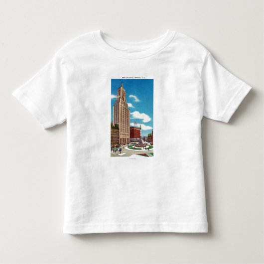 T-shirt Pour Les Tous Petits Vue extérieure du bâtiment de couche-point (Devant)