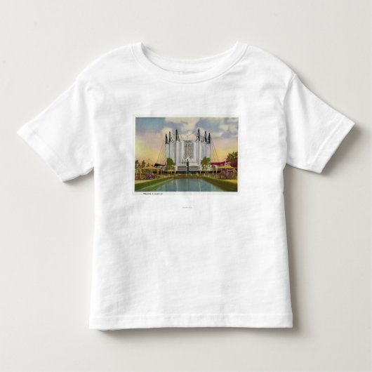 T-shirt Pour Les Tous Petits Vue extérieure du bâtiment de voyage (Devant)