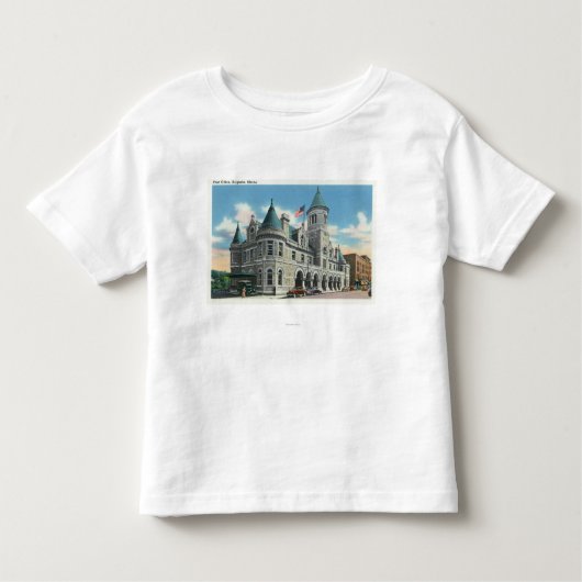 T-shirt Pour Les Tous Petits Vue extérieure du bureau de poste 4 (Devant)