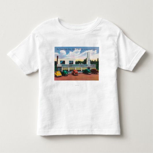 T-shirt Pour Les Tous Petits Vue extérieure du café-restaurant de tour (Devant)