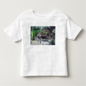 T-shirt Pour Les Tous Petits Vue extérieure d'un rondin CabinCazadero, CA (Devant)