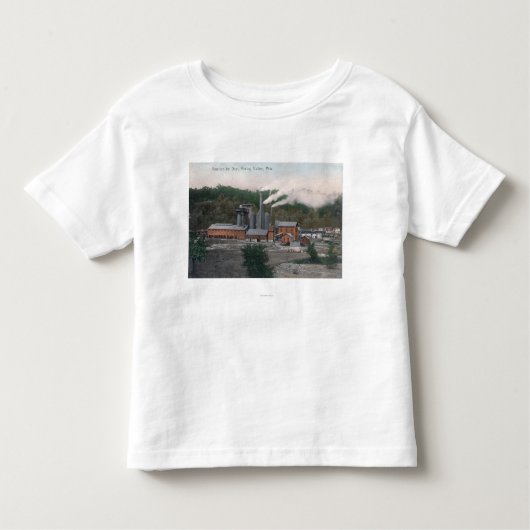 T-shirt Pour Les Tous Petits Vue extérieure d'une fonderie (Devant)