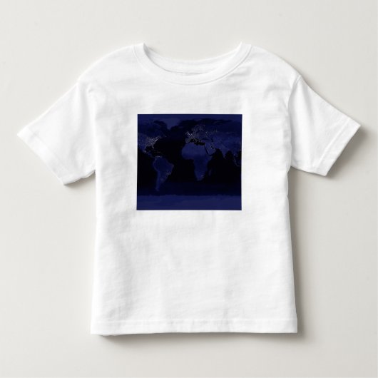 T-shirt Pour Les Tous Petits Vue globale des lumières de la ville terrestre (Devant)