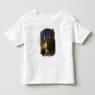 T-shirt Pour Les Tous Petits Vue nocturne de l'église au crépuscule, Pienza, It