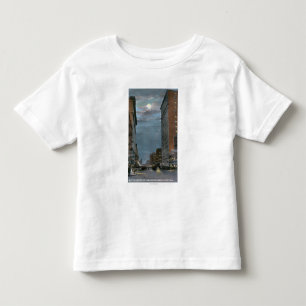 T-shirt Pour Les Tous Petits Vue occidentale d'avenue de rive la nuit