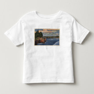 T-shirt Pour Les Tous Petits Vue occidentale d'entraînement de falaise de