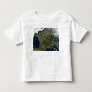 T-shirt Pour Les Tous Petits Vue satellite de la France