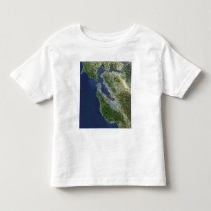 T-shirt Pour Les Tous Petits Vue satellite de San Francisco, la Californie