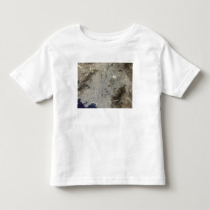 T-shirt Pour Les Tous Petits vue satellite de Vrai-couleur d'Athènes central