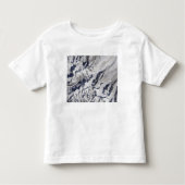 T-shirt Pour Les Tous Petits Vue satellite d'un glacier himalayen (Devant)
