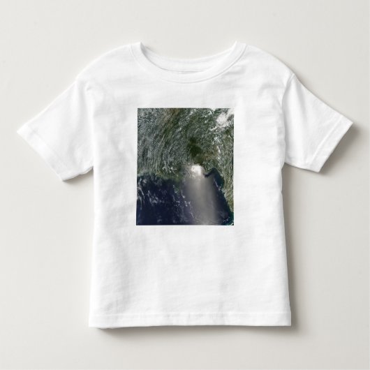 T-shirt Pour Les Tous Petits Vue satellite d'une marée noire (Devant)