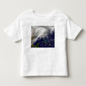 T-shirt Pour Les Tous Petits Vue satellite d'une tempête d'hiver massive (Devant)