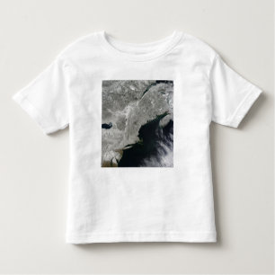 T-shirt Pour Les Tous Petits Vue satellite sur la neige