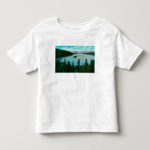 T-shirt Pour Les Tous Petits Vue verte de baie sur le lac TahoeLake Tahoe, CA