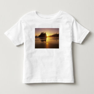 T-shirt Pour Les Tous Petits WA, PN Olympic, deuxième plage au coucher du solei