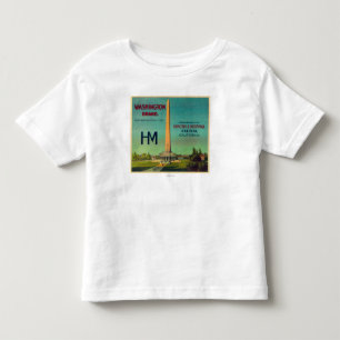 T-shirt Pour Les Tous Petits Washington LabelExeter orange, CA