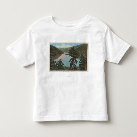 T-shirt Pour Les Tous Petits Wenatchee, WAView de lac Chelan (Devant)