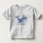 T-shirt Pour Les Tous Petits Whale : Je parle Whaalleee ! (Devant)