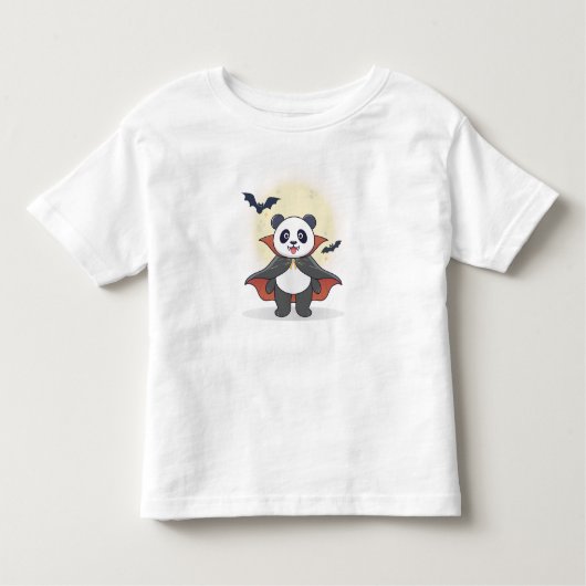 T-shirt Pour Les Tous Petits Whimsical Panda Wizard with Magic Hat (Devant)