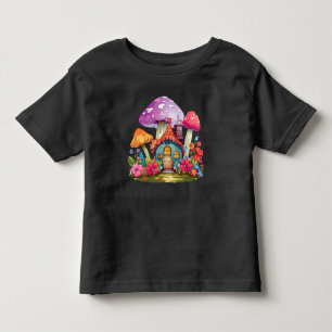 T-shirt Pour Les Tous Petits Whimsy Wonderland Champignons House Bodysuit bébé