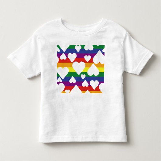 T-shirt Pour Les Tous Petits White Rainbow Tee (Devant)