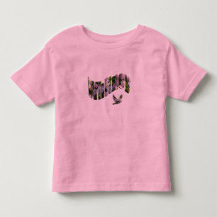 T-shirt Pour Les Tous Petits Whitney, Floral Girls Nom Logo,