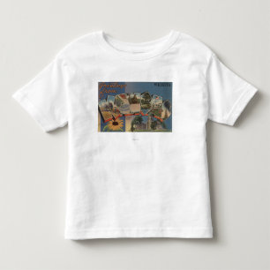 T-shirt Pour Les Tous Petits Wichita, le Kansas - grandes scènes de lettre