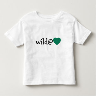 T-shirt Pour Les Tous Petits Wild at Heart - Coeur vert
