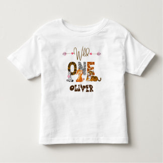 T-shirt Pour Les Tous Petits Wild One 1er anniversaire Jungle Baby